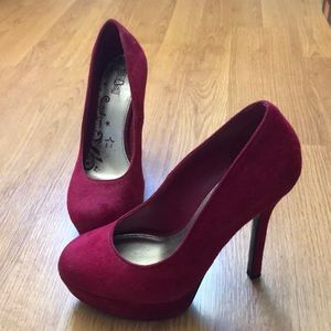 Red Suede Heels
